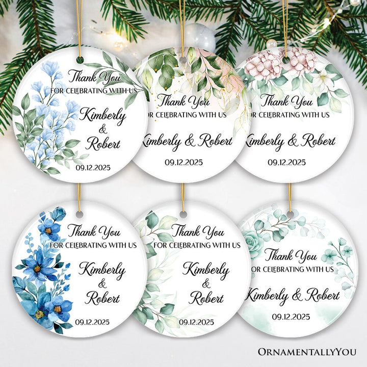 Customized Unique Wedding Favors Ceramic Ornament, Party Favour Ideas, Bridal Shower Gifts and Souvenir Ceramic Ornament OrnamentallyYou
