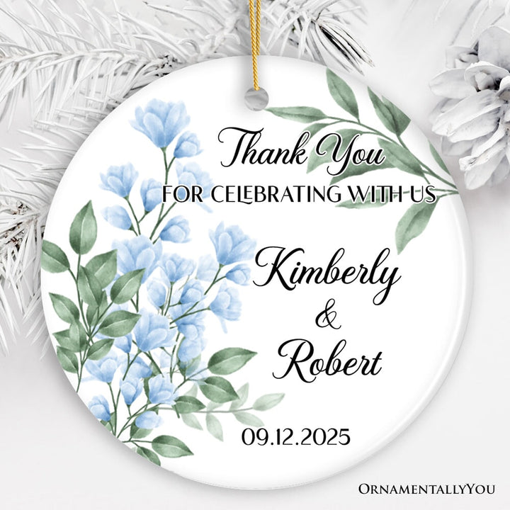 Customized Unique Wedding Favors Ceramic Ornament, Party Favour Ideas, Bridal Shower Gifts and Souvenir Ceramic Ornament OrnamentallyYou Circle