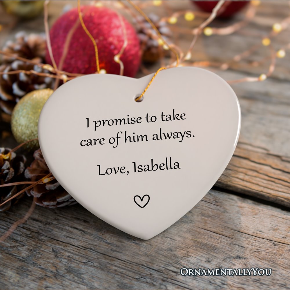 Groom’s Mother Gift From Bride Custom Keepsake Wedding Ornament Ceramic Ornament OrnamentallyYou