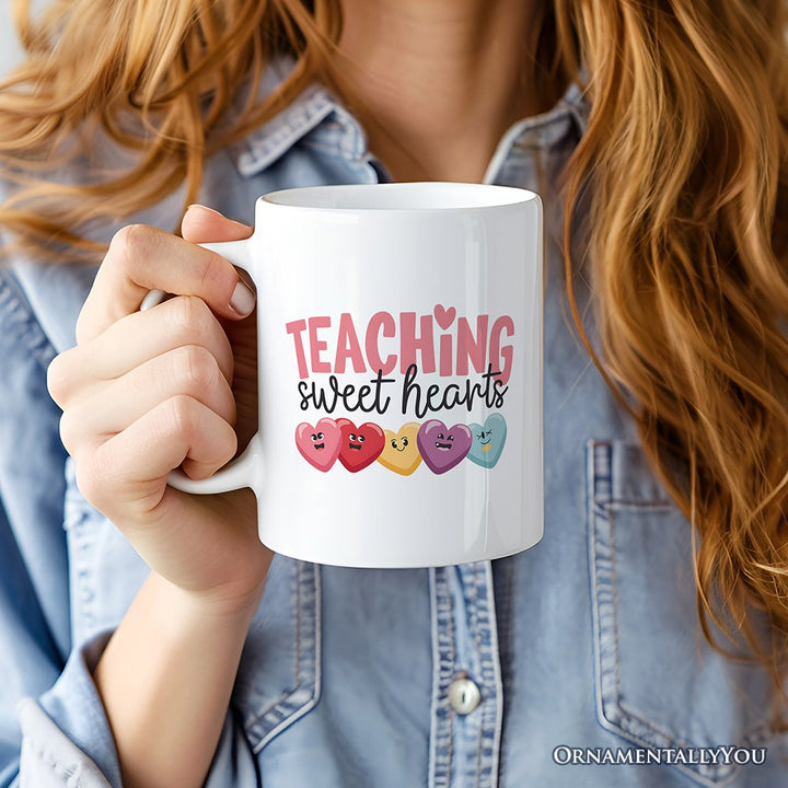 Teacher Personalized Mug, Appreciation Custom Gift with Name Personalized Ceramic Mug OrnamentallyYou