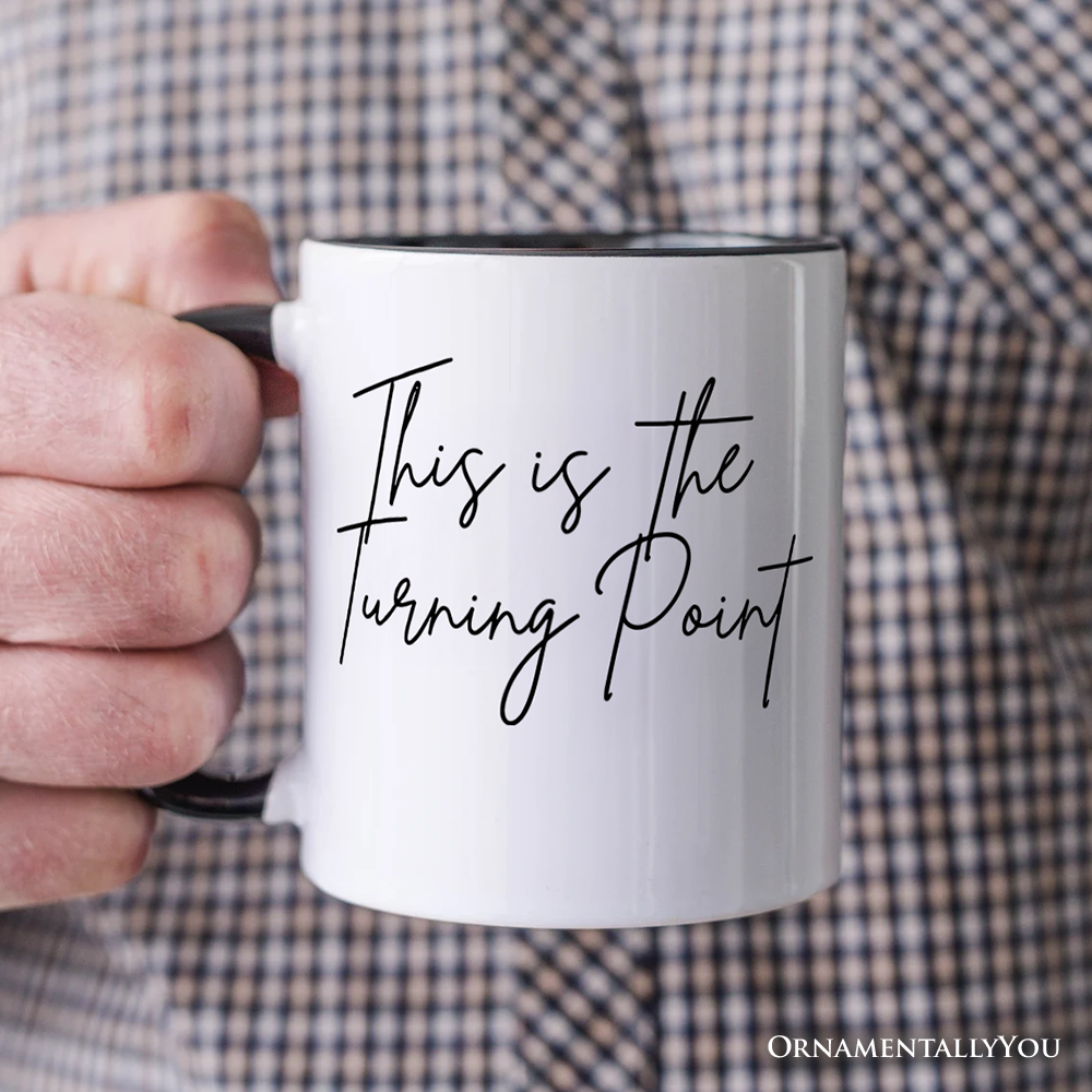 This Is the Turning Point Personalized Mug, Motivational Patriotic Quote Gift with Custom Name
