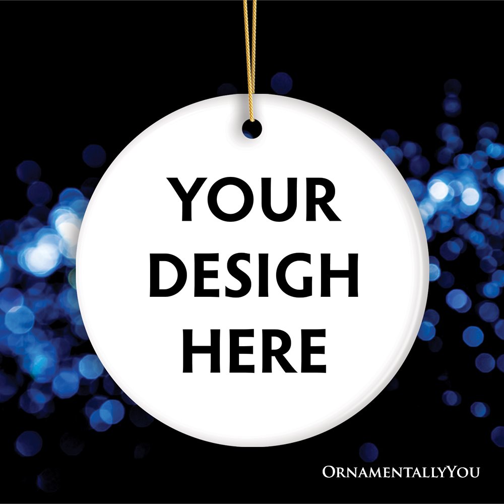 Personalized Custom Photo Ornament, All Shapes Available Ceramic Ornament OrnamentallyYou