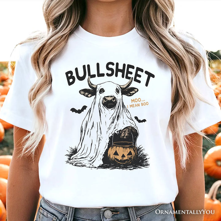 Bullsheet Halloween Bull T-Shirt, Hilarious Cow Tee for Trick-or-Treaters T-Shirts OrnamentallyYou