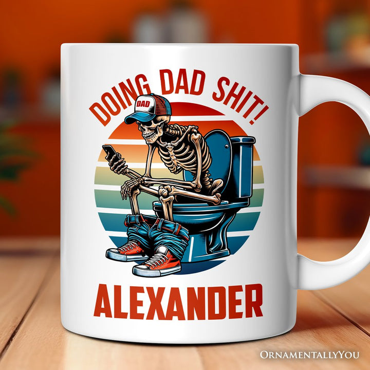 Doing Dad Stuff Personalized Mug, Cool Dad Gift with Custom Name Personalized Ceramic Mug OrnamentallyYou Customized