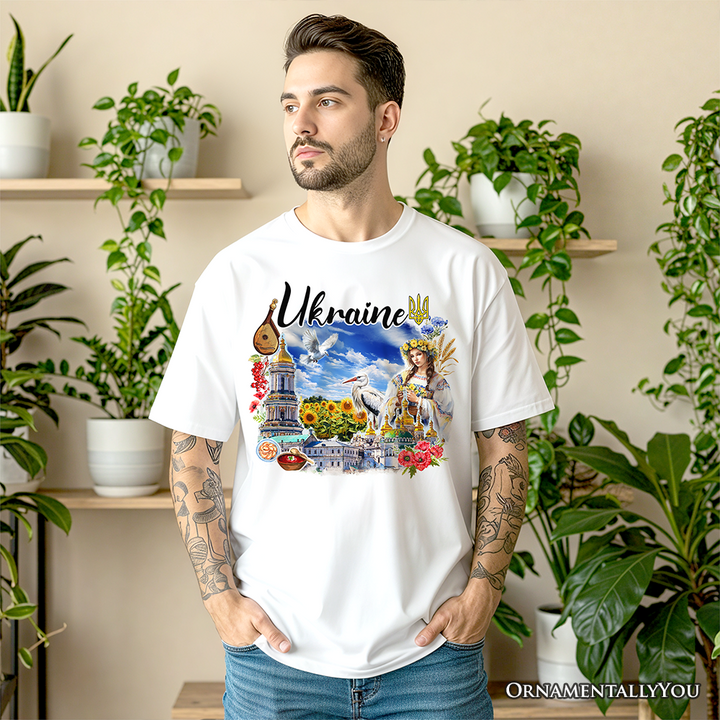 Artistic Ukraine Vintage T-Shirt, Traditional Tee and Souvenir