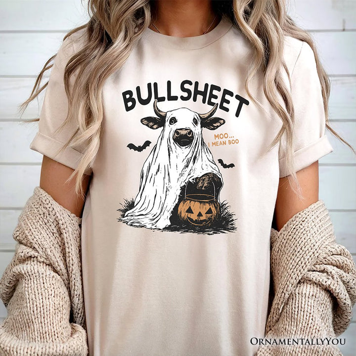 Bullsheet Halloween Bull T-Shirt, Hilarious Cow Tee for Trick-or-Treaters T-Shirts OrnamentallyYou