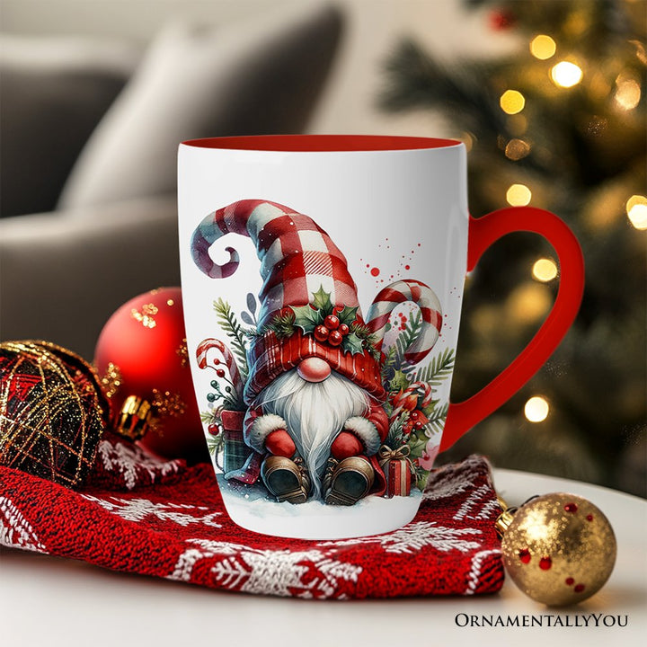 (Pre-Order) Cheerful Holiday Gnome Eclectic Ceramic Mug Set of 4, Christmas Coffee Cups for a Tableware Gift Mug Sets OrnamentallyYou
