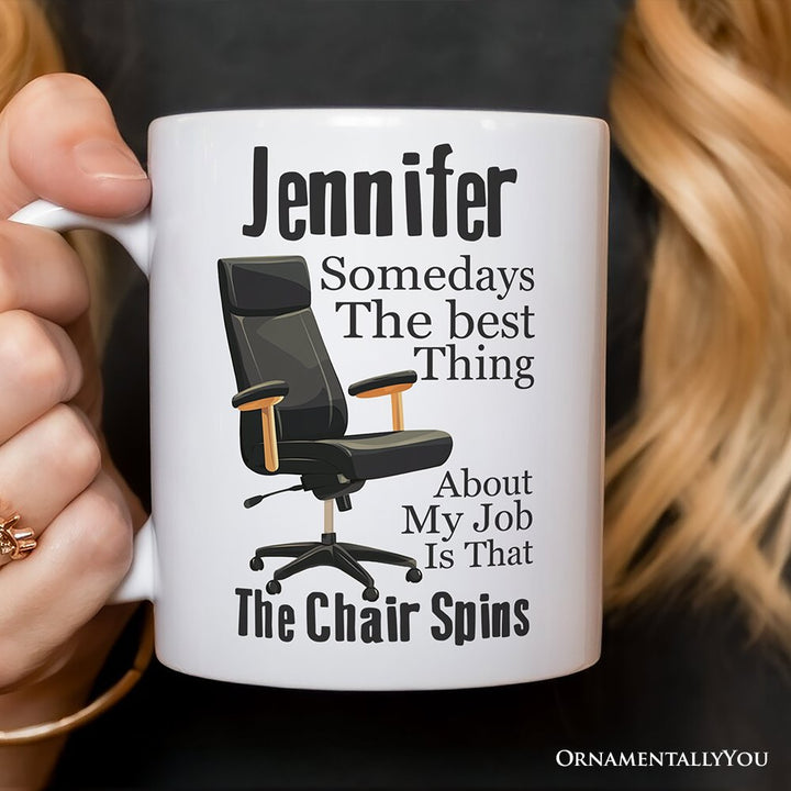 Sarcastic Coworker Personalized Mug, Funny Gift With Custom Name Personalized Ceramic Mug OrnamentallyYou