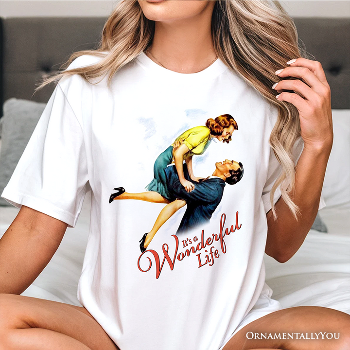 It's a Wonderful Life T-Shirt, Vintage 1940s Movie Christmas Tee