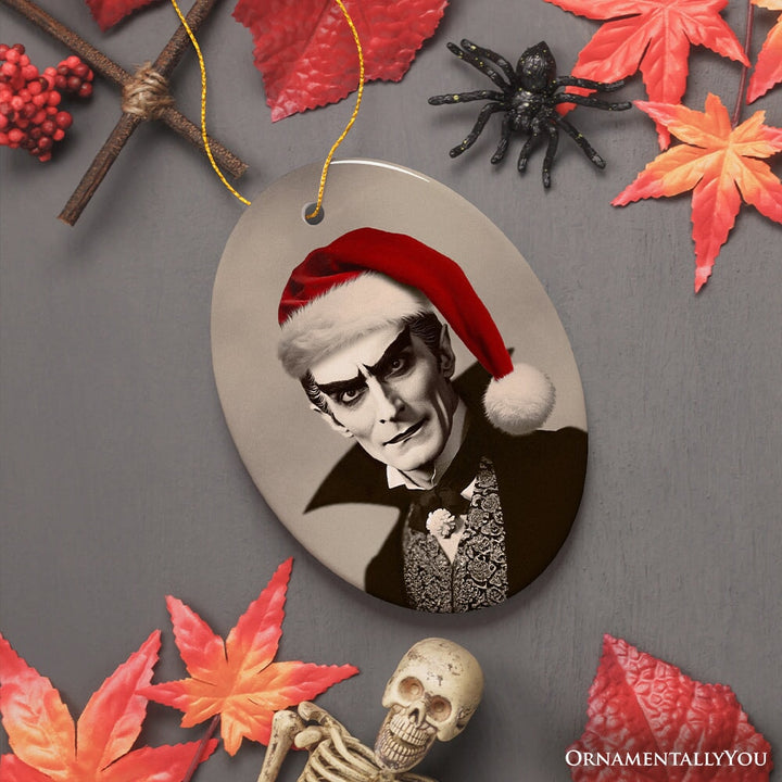 Phantom Count Dracula Ornament, Eerie Holiday Keepsake for Halloween Celebrations Ceramic Ornament OrnamentallyYou