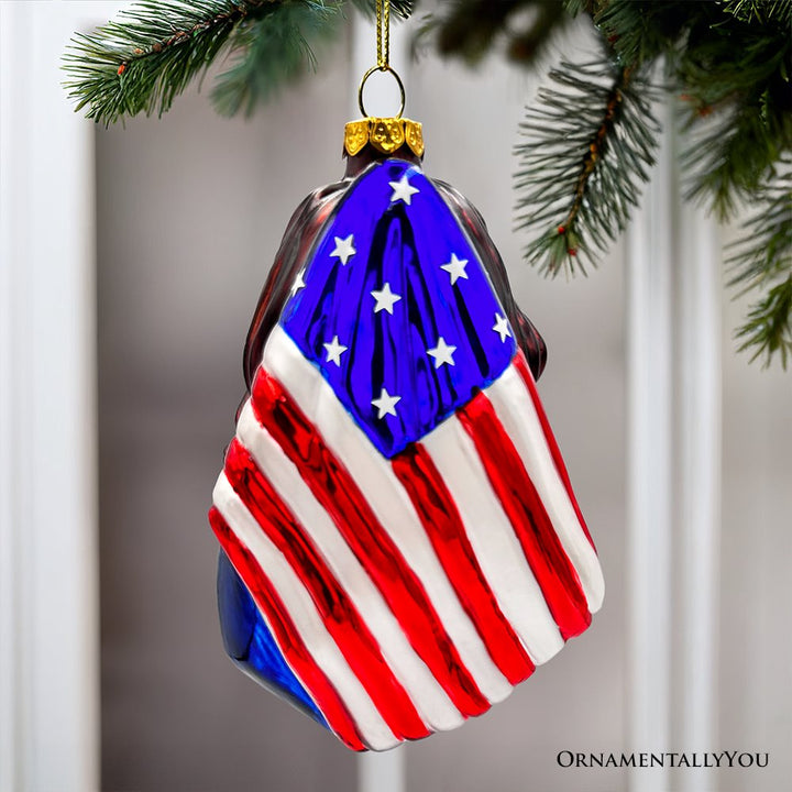 (Pre-Order) Kamala Harris Glass Christmas Ornament, Promotional Democrat Keepsake OrnamentallyYou