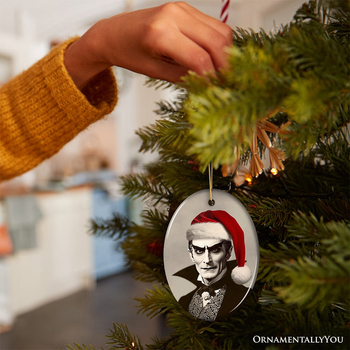 Phantom Count Dracula Ornament, Eerie Holiday Keepsake for Halloween Celebrations Ceramic Ornament OrnamentallyYou