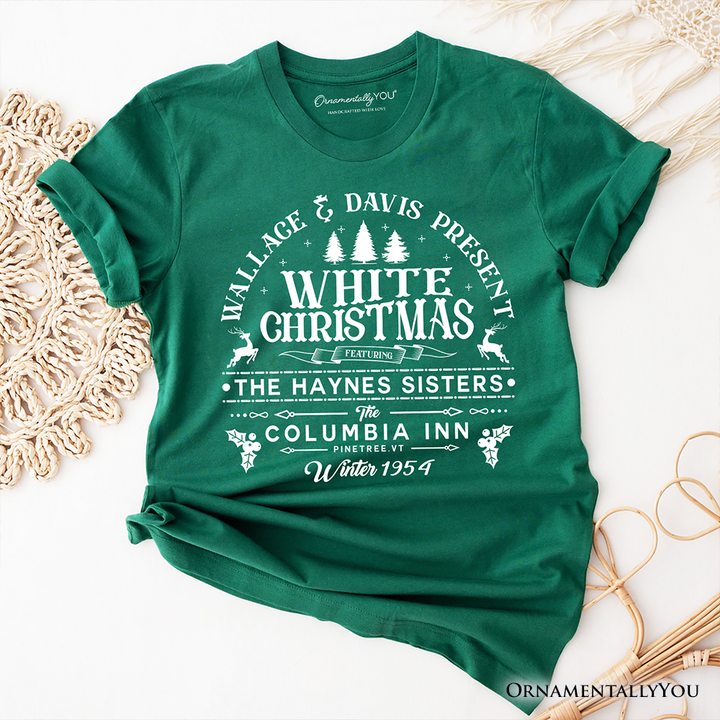 White Christmas Movie Vintage T-Shirt, Haynes Sisters Wallace & Davis 1954 Holiday Tee