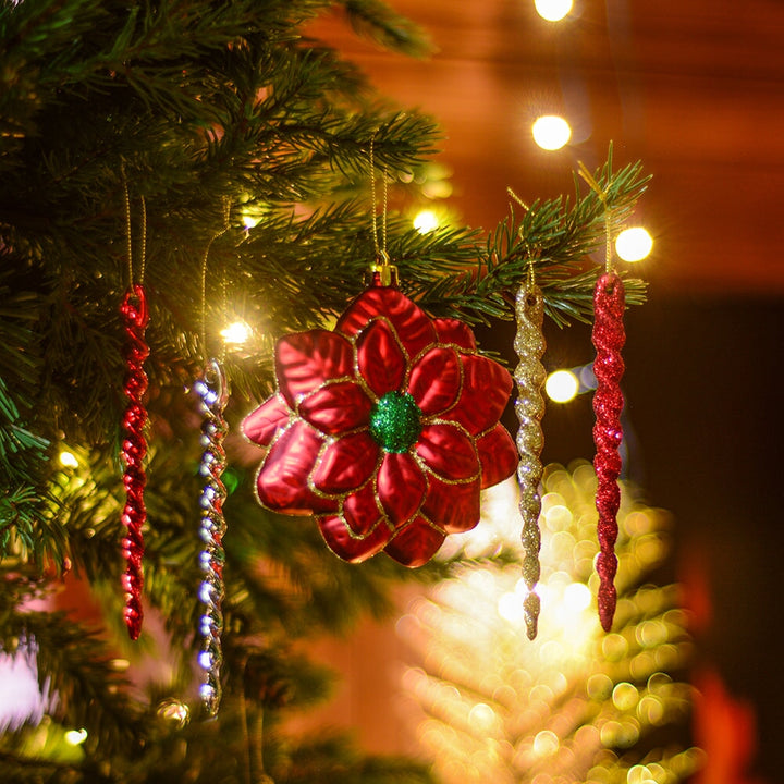 Christmas Sensation Mega Holiday Ornament Set, 108 Unique Baubles, Trees, Candycanes, and Snowflakes Ornament Bundle OrnamentallyYou
