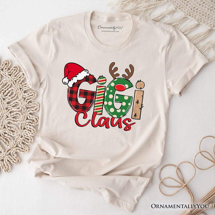 Gigi Claus Retro Christmas T-Shirt, Matching Family Holiday Tee