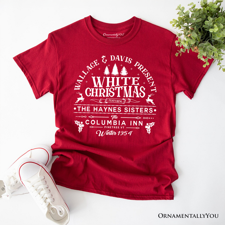 White Christmas Movie Vintage T-Shirt, Haynes Sisters Wallace & Davis 1954 Holiday Tee