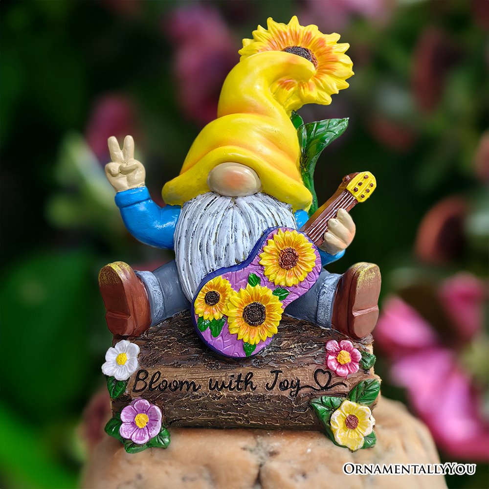 Sunny Sunflower Gnome | Garden Gnome Decor outlets | Sunflower Garden Gnome