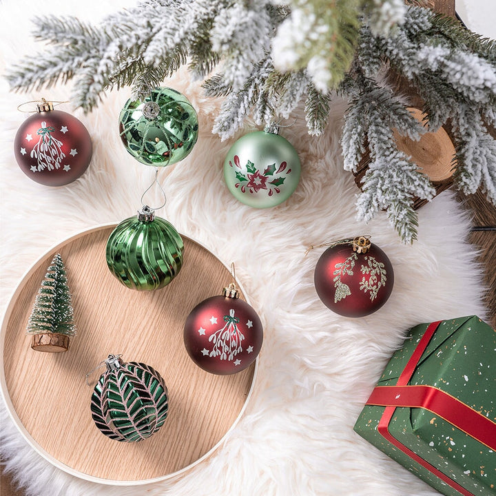 Chic Christmas Decor Ornament Ball Bundle, 16 Piece Natural World Bauble Set Ornament Bundle OrnamentallyYou