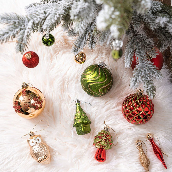 Super Large Enchanted Christmas Forest Ornament Bundle, Set of 80 Glittered Baubles, Snowflakes, Colored Icicles and Trees Ornament Bundle OrnamentallyYou
