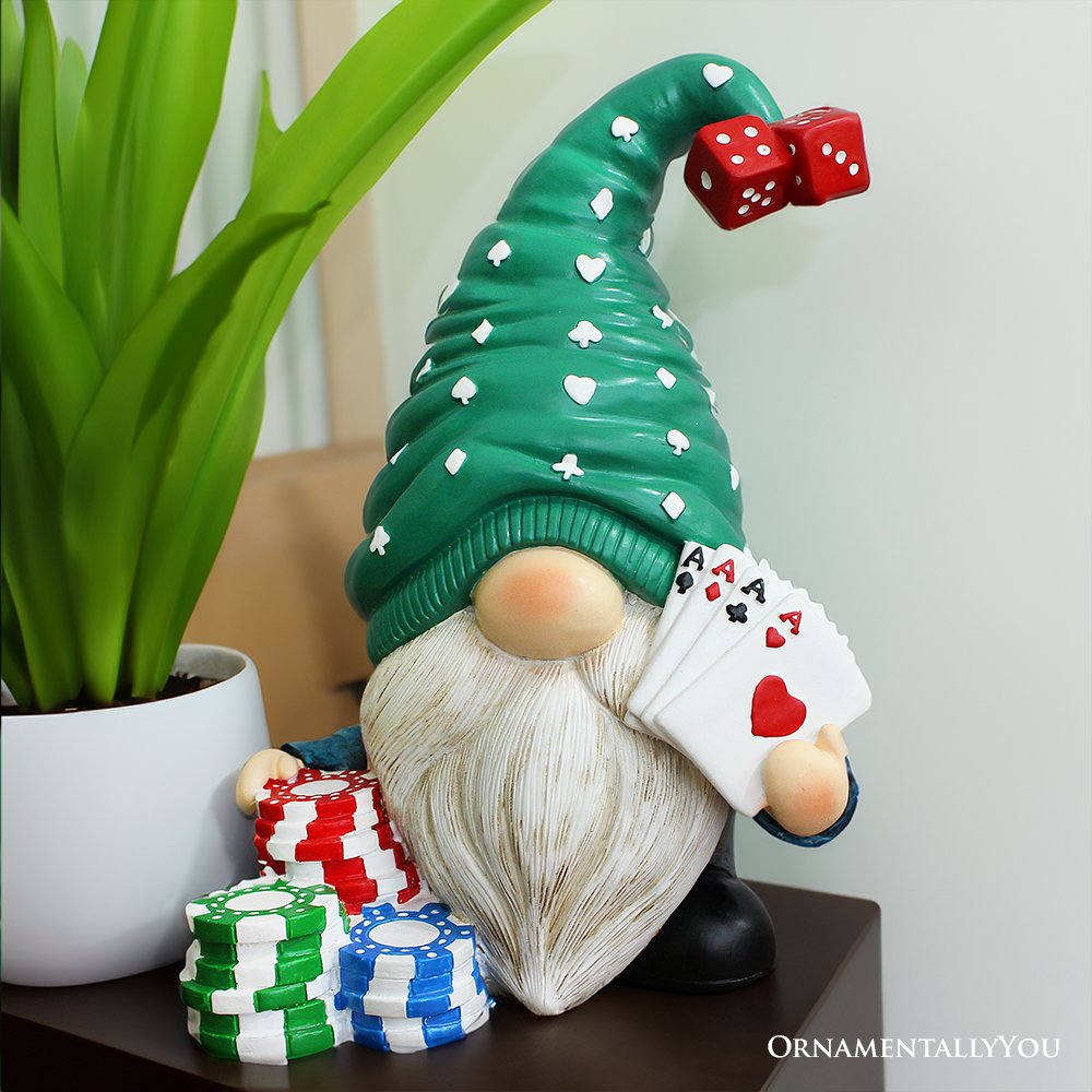 Casino Poker Gnome Figurine, 8