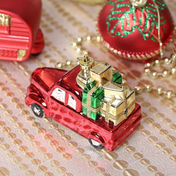 Rustic Christmas Adventure Ornament Bauble 60 Piece Set, Camping Truck, Acorns, Woods Theme Ornament Bundle OrnamentallyYou