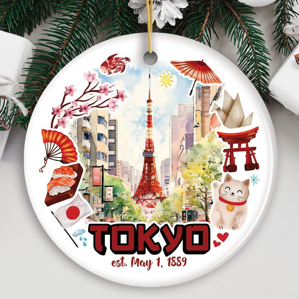 Artistic Tokyo Cultural Heritage Ornament | OrnamentallyYou