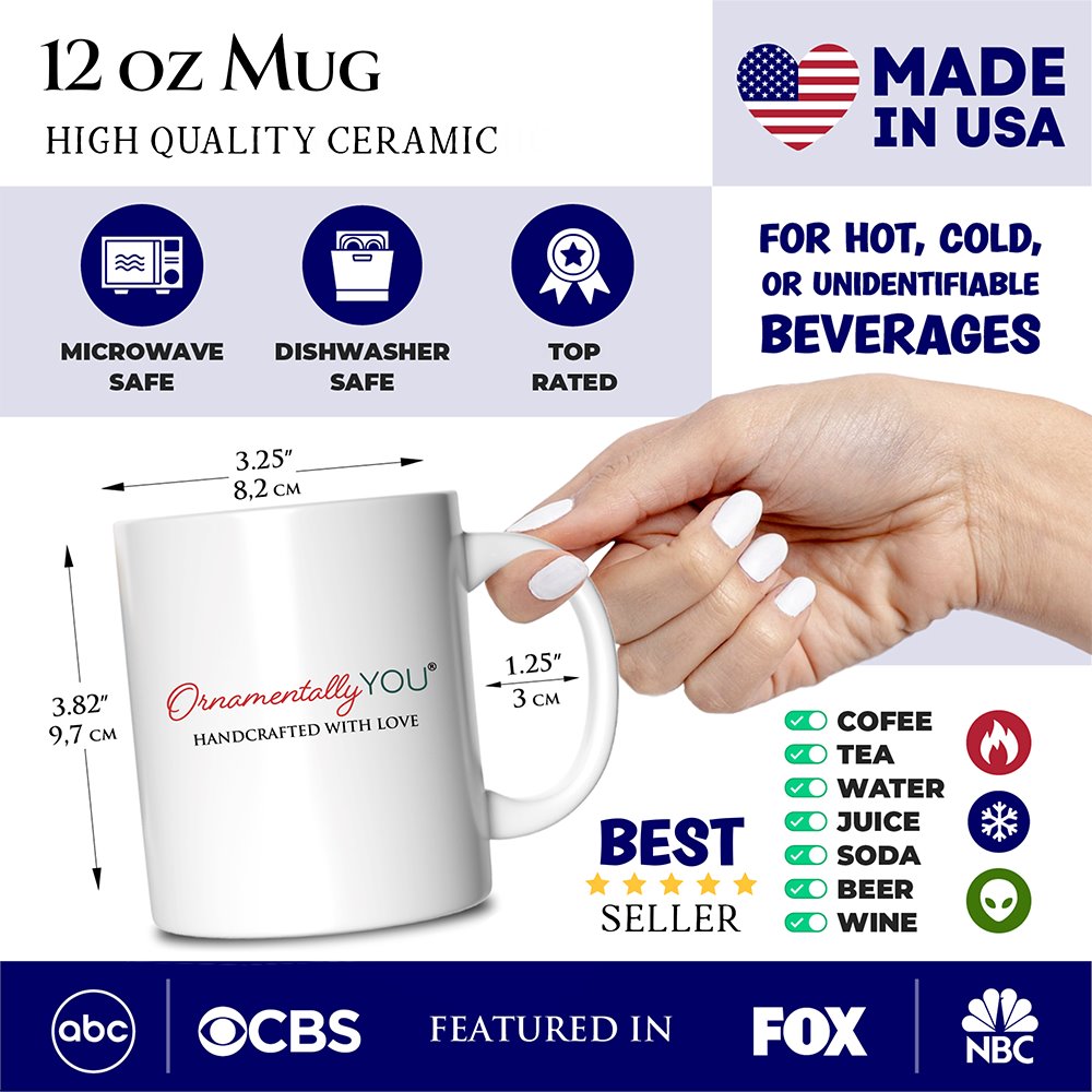 Personalized Mug Plaid Nurse Christmas, Gift for Medical Assistants and Hospital Technicians Personalized Ceramic Mug OrnamentallyYou