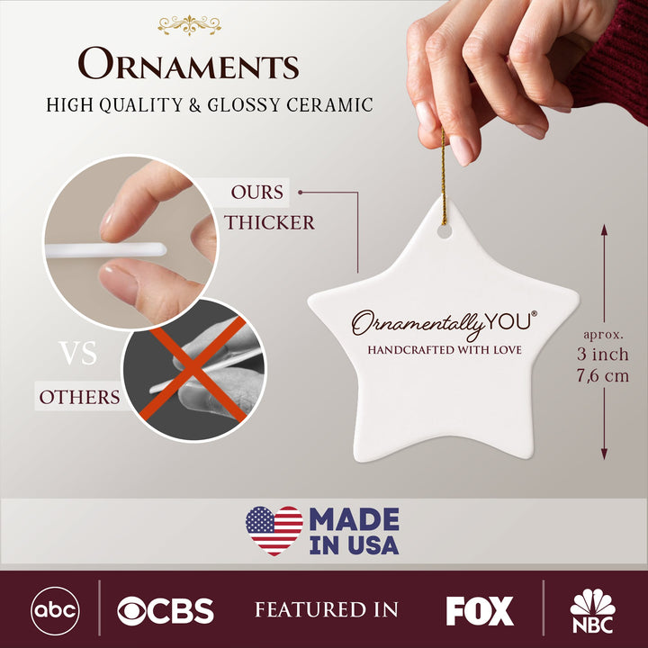 Spooky Vampire Boy Trick or Treat Custom Halloween Ornament Ceramic Ornament OrnamentallyYou