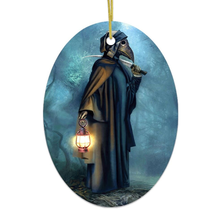 Plague Doctor Grim Reaper Ornament Ceramic Ornament OrnamentallyYou