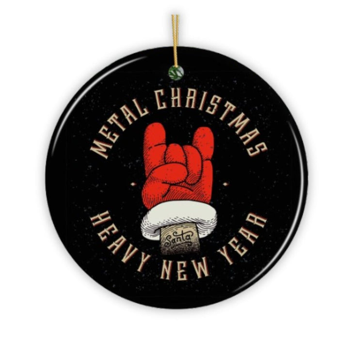 Vintage Heavy Metal Christmas Ornament Ceramic Ornament OrnamentallyYou