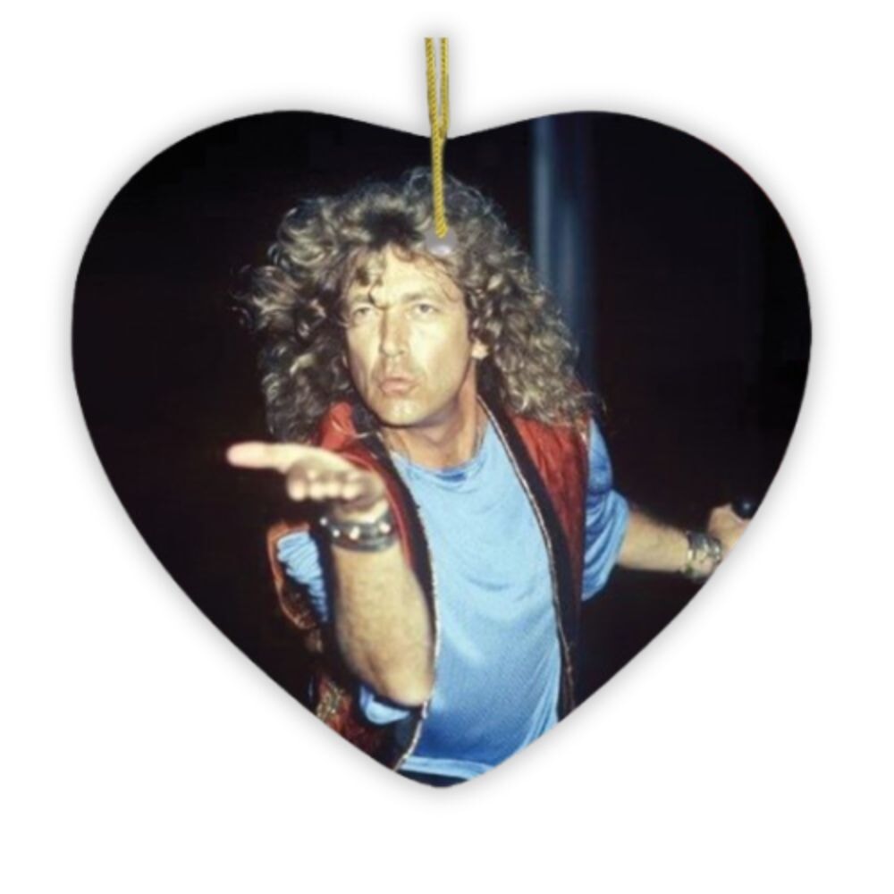 Robert Plant Led Zeppelin Christmas Ornament Ceramic Ornament OrnamentallyYou
