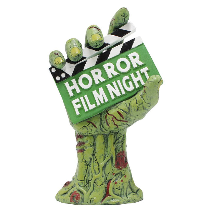 Horror Film Night Zombie Hand Statue, 10" Solar Powered Halloween Themed Garden Figurine Resin Statues OrnamentallyYou