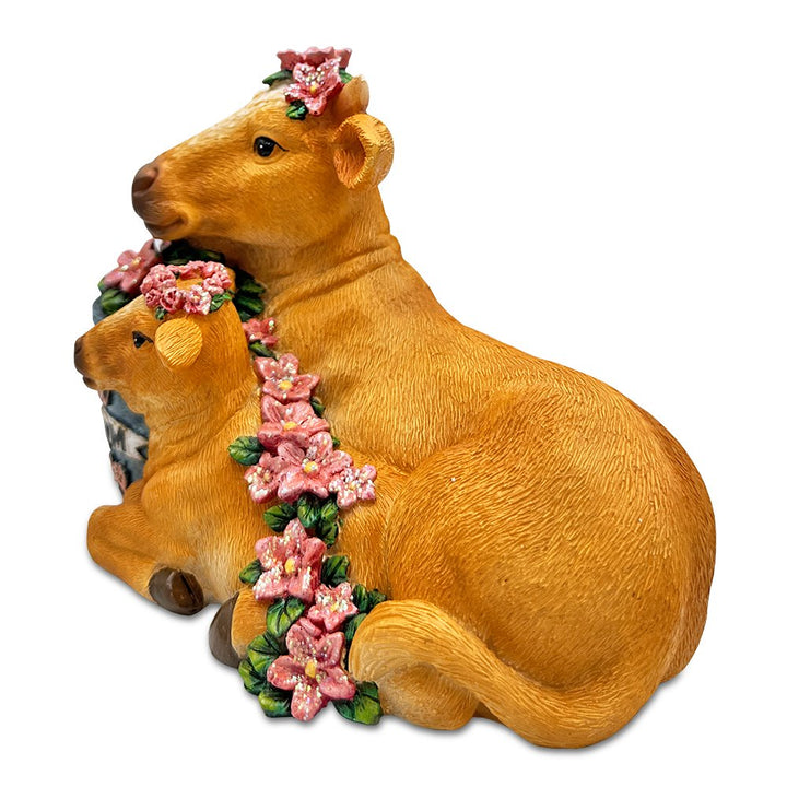 (Pre-Order) Best Mom Cow and Calf Charming Figurine, “6 Keepsake Jersey Statue and Mother’s Day Gift Resin Statues OrnamentallyYou