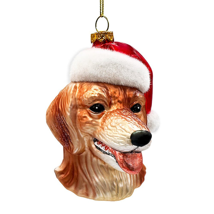 Golden Retriever Glass Christmas Ornament, Labrador Tree Decoration Glass Ornament OrnamentallyYou