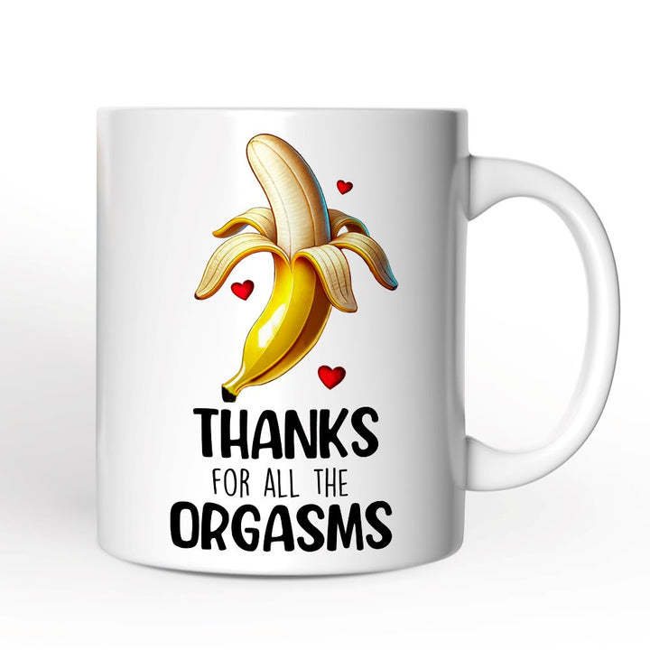 Funny Personalized Mug For Boyfriend, Thanks For All The Good Times From Girlfriend Valentine Day Gift With Custom Name Personalized Ceramic Mug OrnamentallyYou 12oz Mug Non-Custom