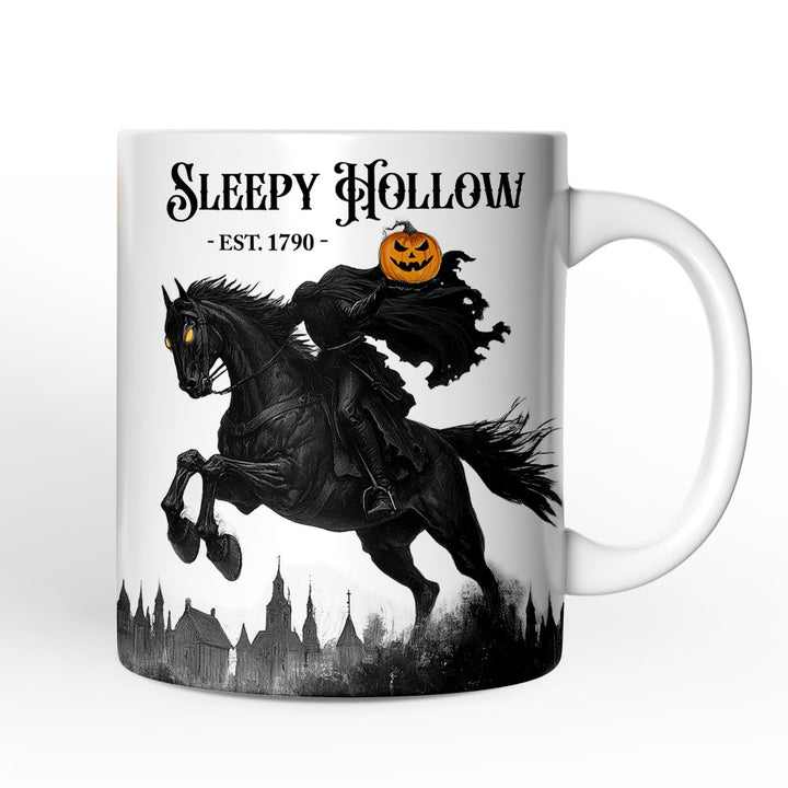 Headless Horseman Spooky Halloween Personalized Mug, The Legend of Sleepy Hollow Gift With Custom Name Personalized Ceramic Mug OrnamentallyYou 12oz Mug Non-Custom