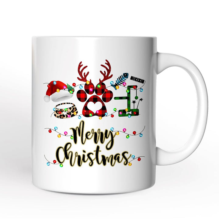 Personalized Mug Cat Buffalo Plaid Christmas, Cat Mom Gift Personalized Ceramic Mug OrnamentallyYou 12oz Mug Non-Custom