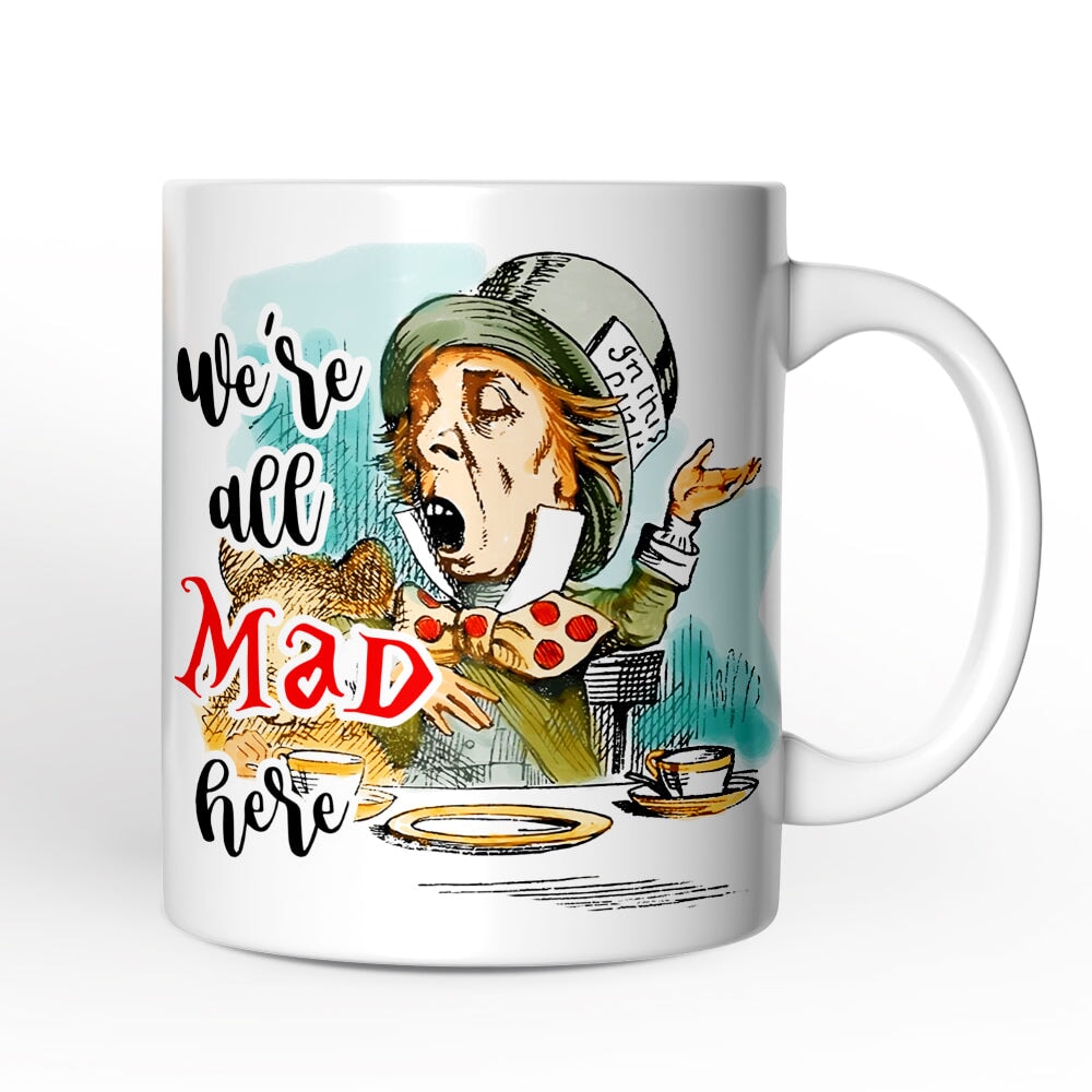 The Mad Hatter Tea Party Personalized Mug | OrnamentallyYou 12oz Mug / Customized