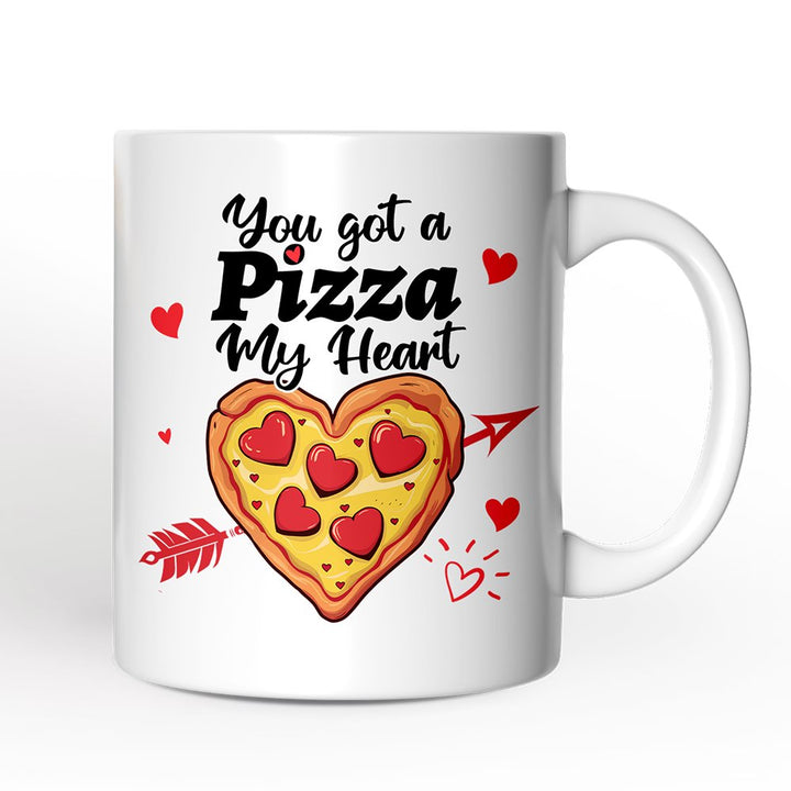 You Got A Pizza My Heart Personalized Mug, Pizza Lover Romantic Gift With Custom Name Personalized Ceramic Mug OrnamentallyYou 12oz Mug Non-Custom