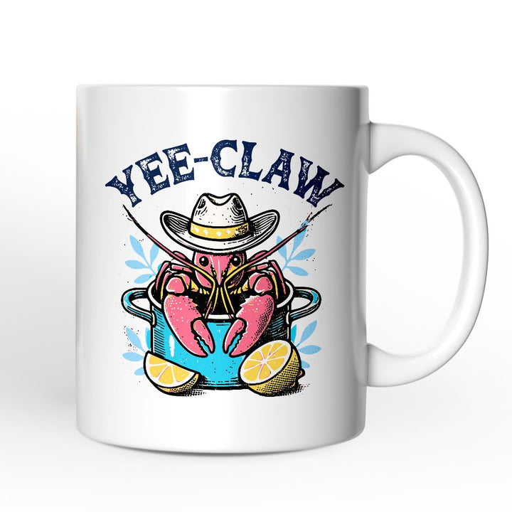 Crawfish Yee-Claw Western Cowboy Personalized Mug, Summer Boil Season Gift with Custom Name for Fisherman Personalized Ceramic Mug OrnamentallyYou 12oz Mug Non-Custom