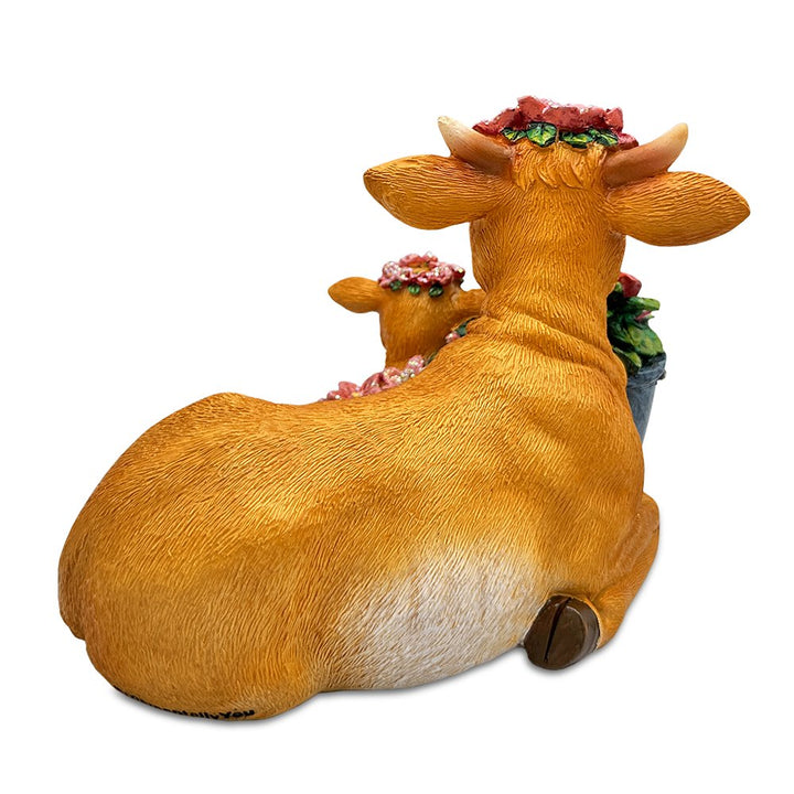 (Pre-Order) Best Mom Cow and Calf Charming Figurine, “6 Keepsake Jersey Statue and Mother’s Day Gift Resin Statues OrnamentallyYou