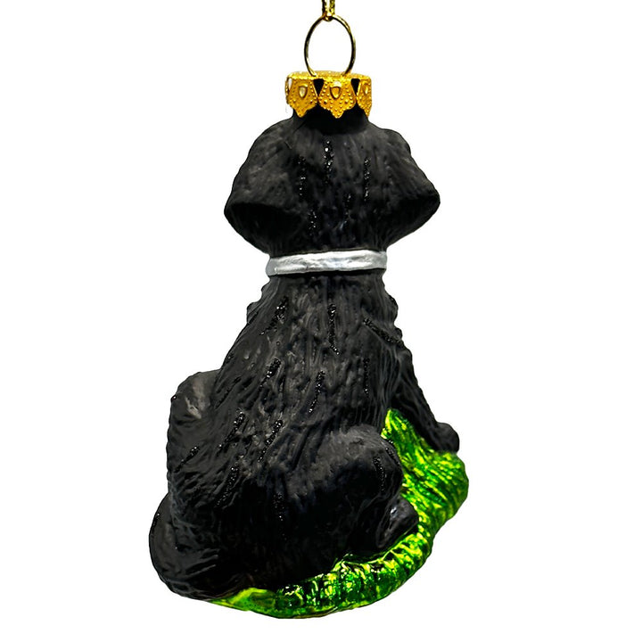 Black Lab Glass Christmas Ornament, Labrador Retriever Dog Gift Glass Ornament OrnamentallyYou
