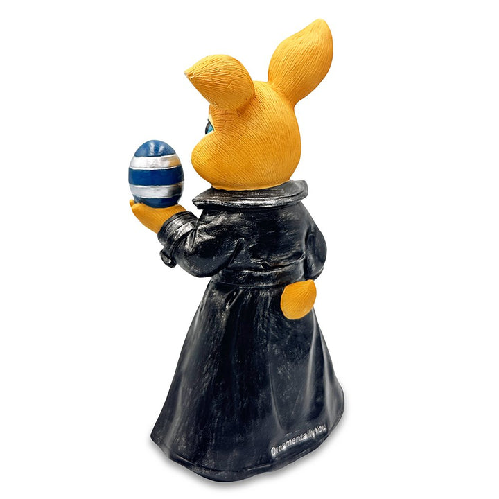 (Pre-Order) Covert Carrot Collector Funny Bunny Agent Figurine, 7" Dueling Easter Rabbit Garden Statue Resin Statues OrnamentallyYou