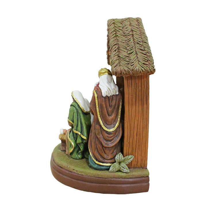 (Pre-Order) Radiant Nativity Scene Handcrafted Statue Figurine, 7" Birth of Jesus Christian Home Decoration Resin Statues OrnamentallyYou