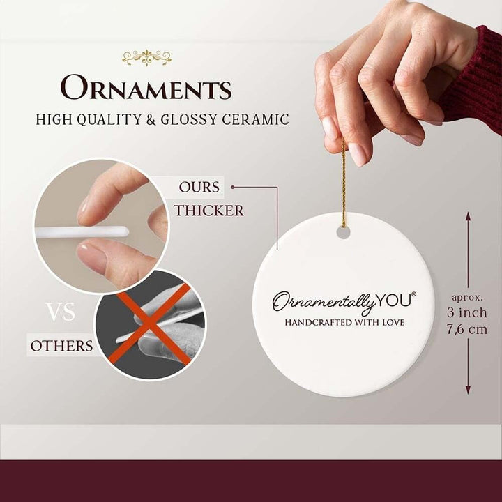 Scenic Michigan Sleeping Bear Dunes Ornament, Great Lakes Sunset Gift and Coastal Christmas Souvenir