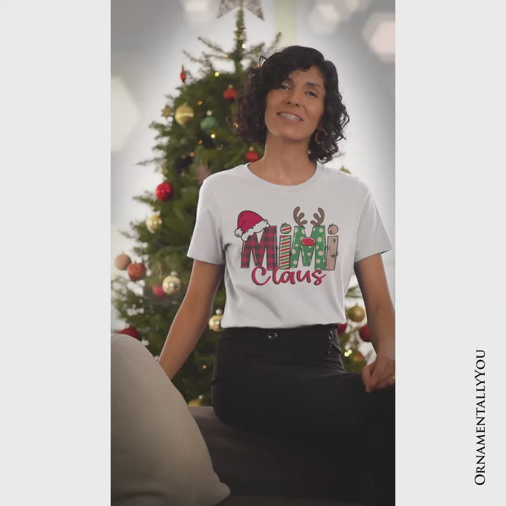 Mimi Claus Retro Christmas T-Shirt, Matching Family Holiday Tee