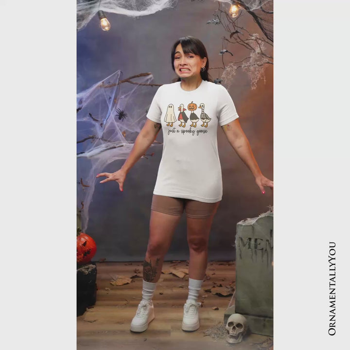 Just a Spooky Goose T-Shirt, Funny Halloween Costumes Tee