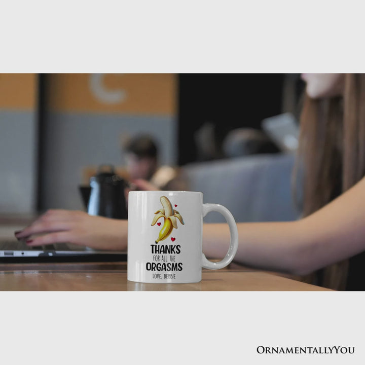 Funny Personalized Mug For Boyfriend, Thanks For All The Good Times From Girlfriend Valentine Day Gift With Custom Name