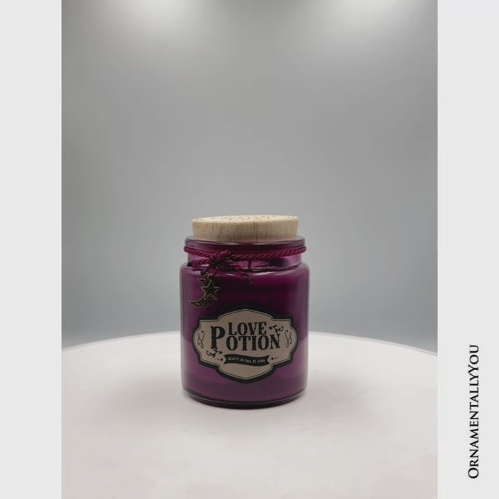 Love Potion Romantic Candle, Sandalwood Flavored Valentine Decor