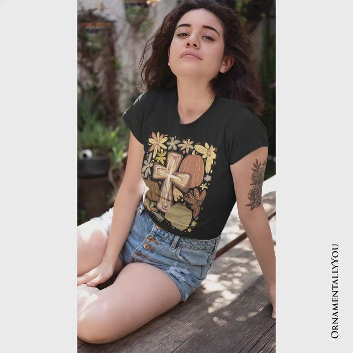Fall Blessings T-Shirt, Autumn Christian Faith Tee